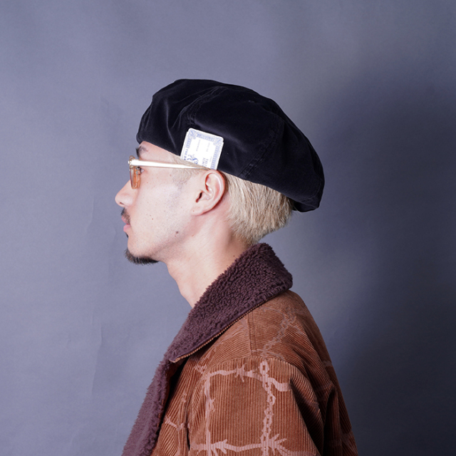 D-01081 /「8PANEL BERET / BLACK」8パネルベレー帽