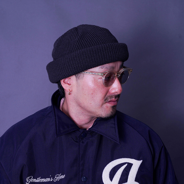 NTH-250202 /「2Roll Knit Cap / BLACK」ニット帽