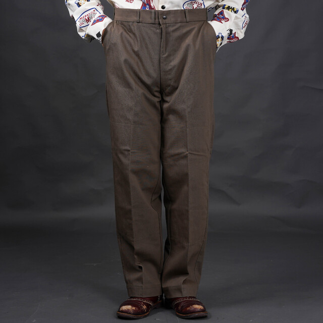 OC6318 /「OLDROD - DOUBLE KNEE TROUSERS / CHARCOAL」ワイド