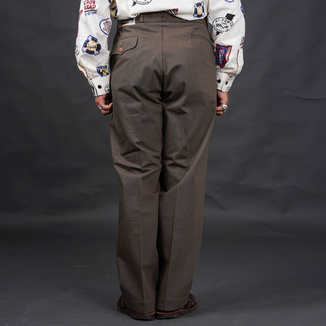 OC6318 /「OLDROD - DOUBLE KNEE TROUSERS / CHARCOAL」ワイド