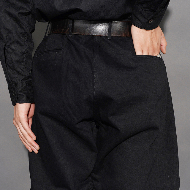 BSFP-20507BLK /「15oz Black Denim Sheriff Breeches / Deep Black