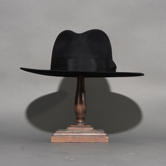 dog&co FRONT-H 黒 ウールハット 38 D-00006-H /「FRONT-H / BLACK」ハット