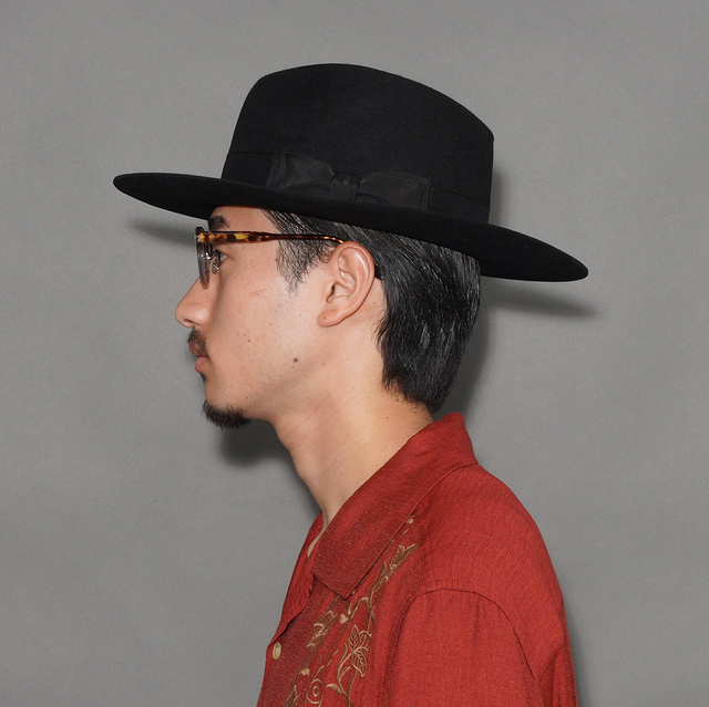 D-00006-H /「FRONT-H / BLACK」ハット