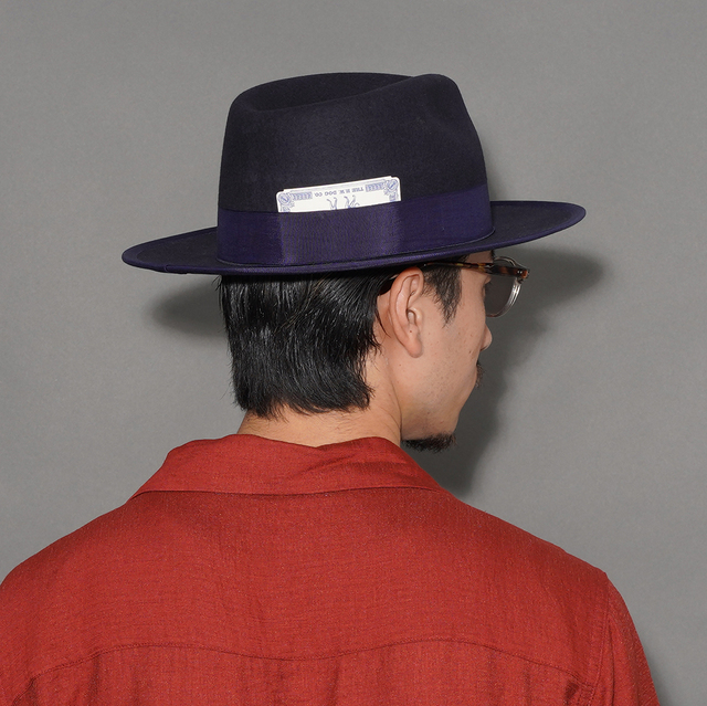 D-00008-H /「POINT-H / NAVY」ハット