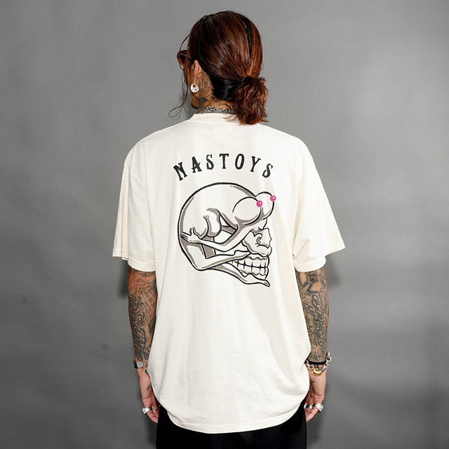 NTTB-260301 /「BENT BACK GIRL S/S TEE / WHITE」プリントS/S Tシャツ