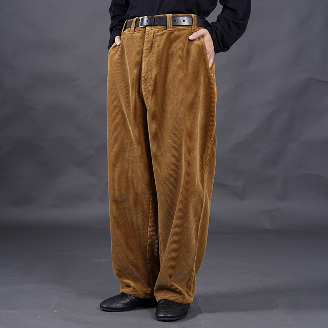 PORTER CLASSIC / ポータークラシック「CORDUROY FATTY PANTS / BROWN」コーデュロイファティーパンツ