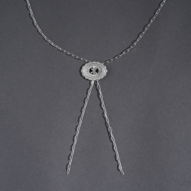 WORN CRAFT / ウォーンクラフト「925 SILVER CONCHO CHAIN NECKLACE」シグネチャーネックレス