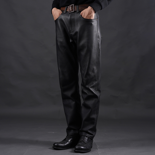 TROPHY CLOTHING/トロフィークロージング「Windward 01 Pants Genuine Steerhide / BLACK」本革パンツ