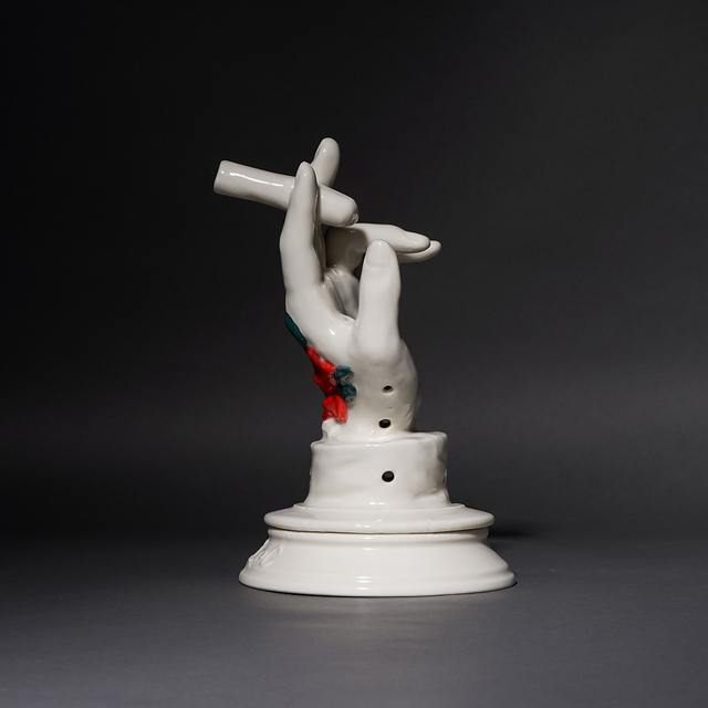 BLACKBOOTS CERAMICS×ALeC /「ROSE HAND INCENSE CHAMBER」 お香立て