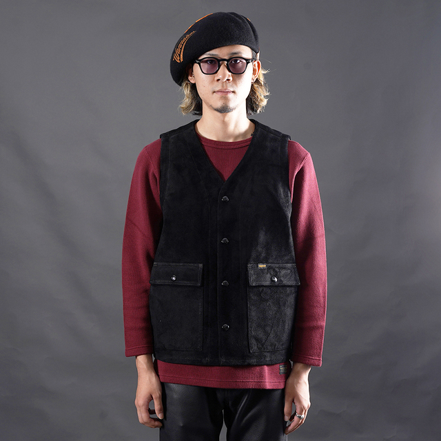 TROPHY CLOTHING/トロフィークロージング「Rancher Steerhide Vest / BLACK」ステアハイドベスト
