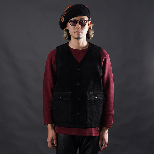 TROPHY CLOTHING/トロフィークロージング「Rancher Steerhide Vest / BLACK」ステアハイドベスト