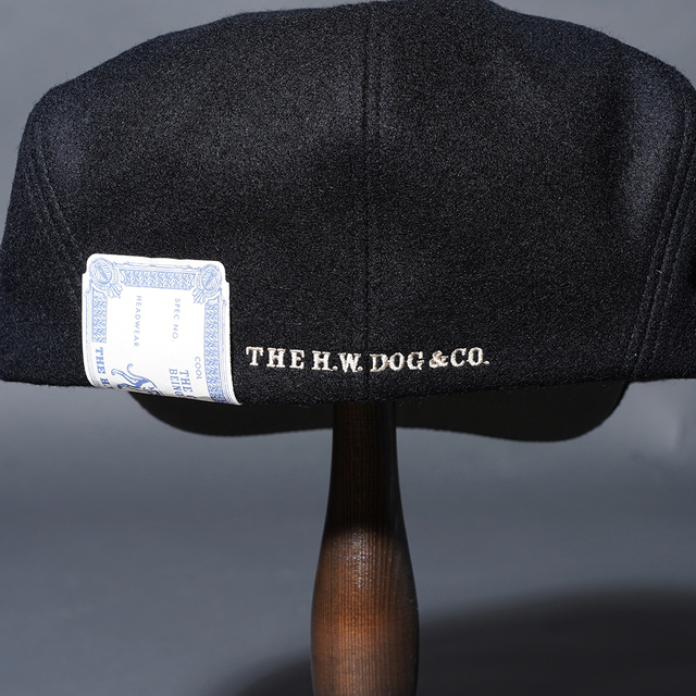 H.W. DOG & CO. ブラックキャスケット サイズ40 D-01174 /「PK CAP / BLACK」キャスケット