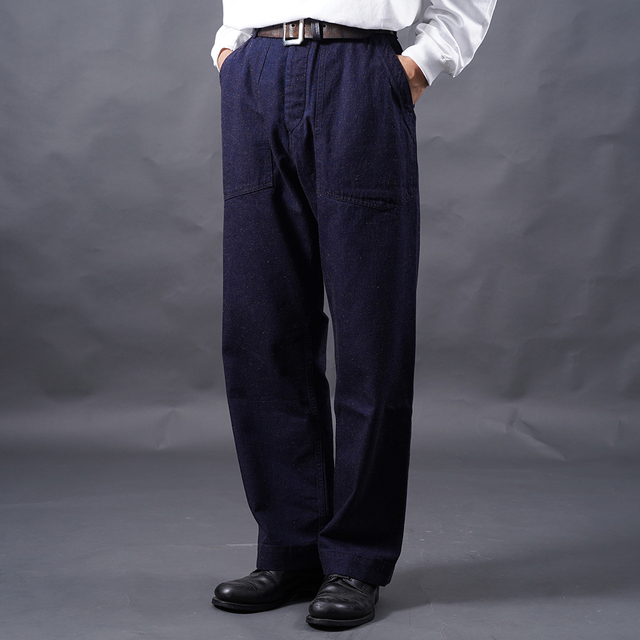 TROPHY CLOTHING/トロフィークロージング「Fatigue Civilian Pants / INDIGO」ミリタリーラップパンツ