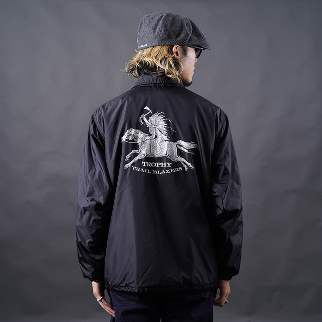 TROPHY CLOTHING/トロフィークロージング「Trail Blazers Warm Up Jacket / BLACK」ウォームアップジャケット