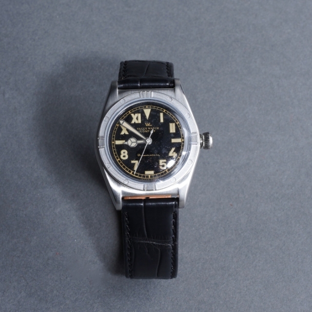 OLD MOUNTAIN / オールドマウンテン「OLD WATCH . 1939 Unique Dial / SILVER BEZEL × BLACK CROCODILE LEATHER」時計