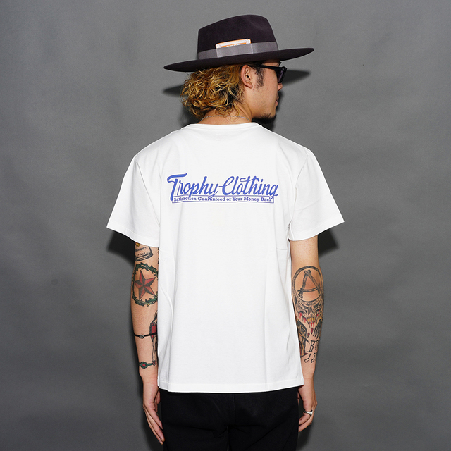 TROPHY CLOTHING/トロフィークロージング「Store Logo Open End S/S Tee / WHITE」ロゴS/S Tシャツ