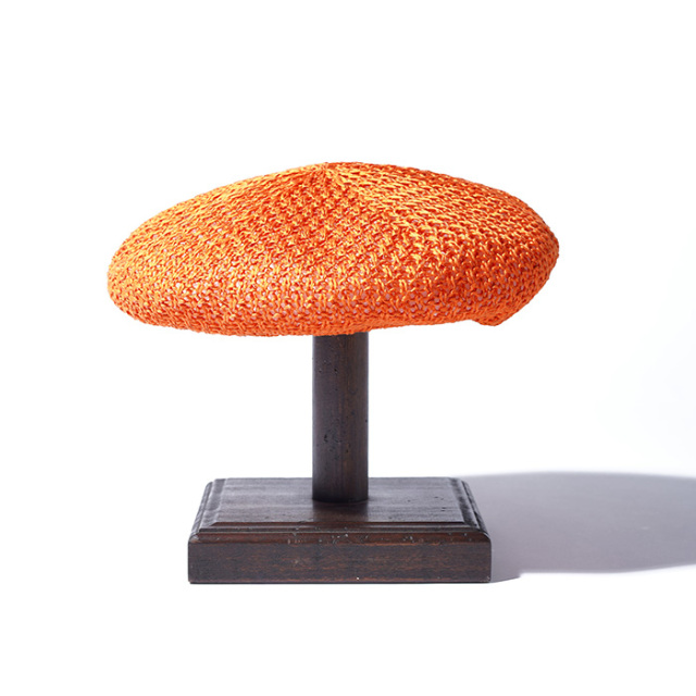 THE H.W.DOG&CO/ザエイチダブリュードッグアンドコー「WIDE BERET / ORANGE」ベレー帽