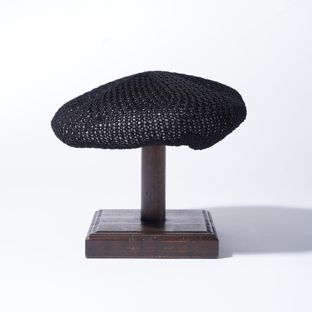 THE H.W.DOG&CO/ザエイチダブリュードッグアンドコー「WIDE BERET / BLACK」ベレー帽