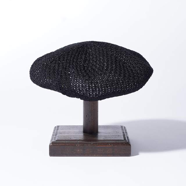 H.W. DOG & CO. 黒 ベレー帽 THE H.W.DOG & co. ドッグ COTTON CLUB BIG BERET コットン