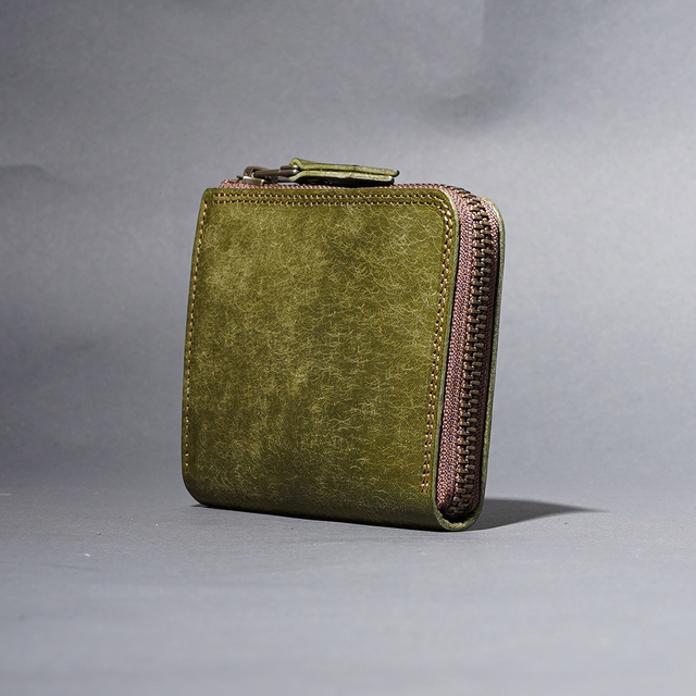 MOTO / モト「FW4R COMPACT ZIP WALLET / GREEN」コンパクトジップウォレット