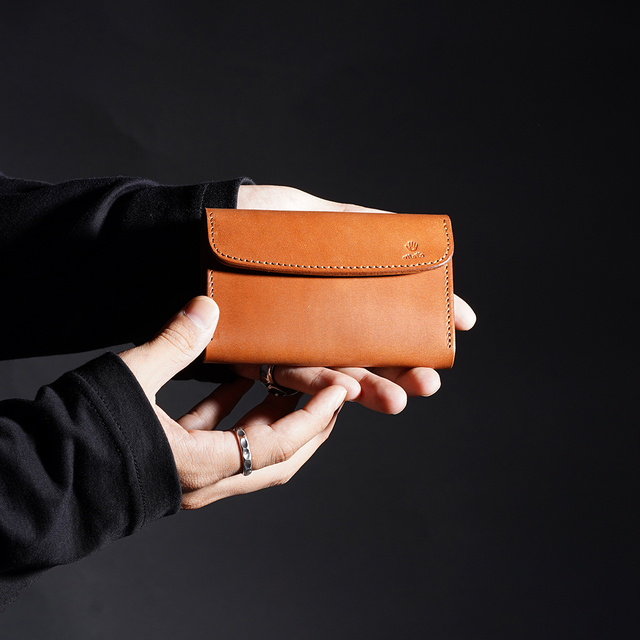 MOTO / モト「CA6 CARD CASE COMPACT WALLET / BROWN」カードケース