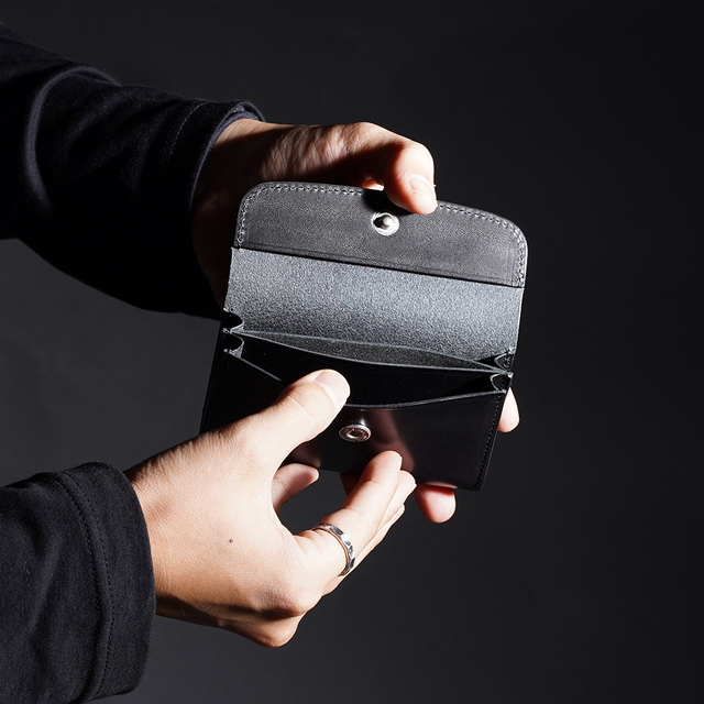 MOTO / モト「CA6 CARD CASE COMPACT WALLET / BLACK」カードケース