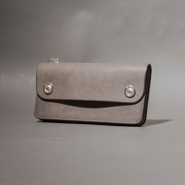 MOTOR / モーター「TRACKER’S LONG WALLET / GRAY」イタリアンバケッタトラッカーズロングウォレット