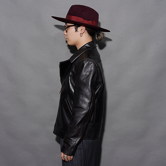 MOTOR / モーター「ITALIAN HORSE FRONT DOUBLE SPORTS JACKET / BLACK