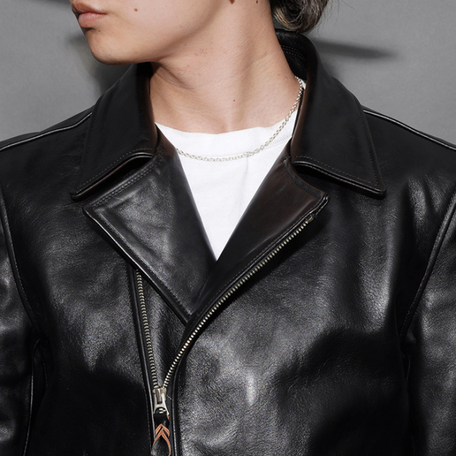 MOTOR / モーター「ITALIAN HORSE FRONT DOUBLE SPORTS JACKET / BLACK