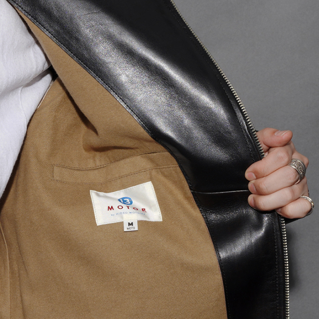 MOTOR / モーター「ITALIAN HORSE FRONT DOUBLE SPORTS JACKET / BLACK