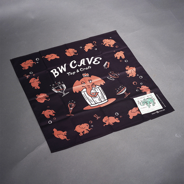 BW CAVE x GLADHAND「Pink Elephants bandanna Elephant Brand」バンダナ