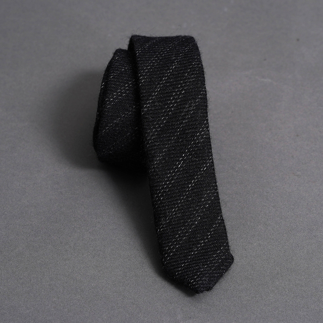 PORTER CLASSIC / ポータークラシック「TWEED STRIPE TIE / CHARCOAL GRAY」ネクタイ