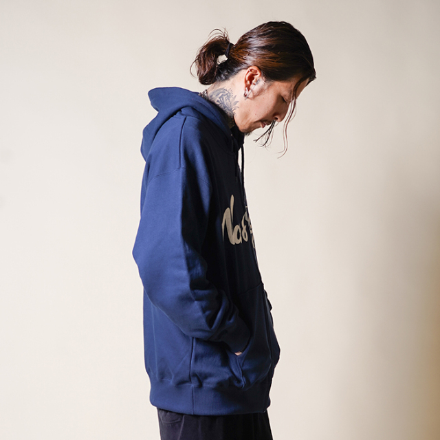 NTC-240201/「Side Logo Sweat Zip Parka / NAVY」スウェットジップ 