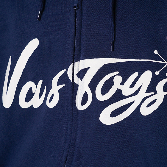 NTC-240201/「Side Logo Sweat Zip Parka / NAVY」スウェットジップ 