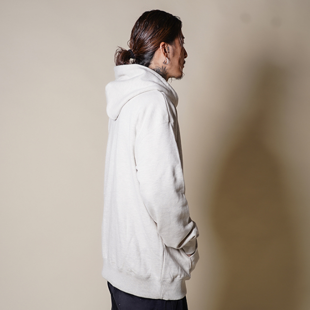 NTC-240201/「Side Logo Sweat Zip Parka / OATMEAL」スウェットジップ 