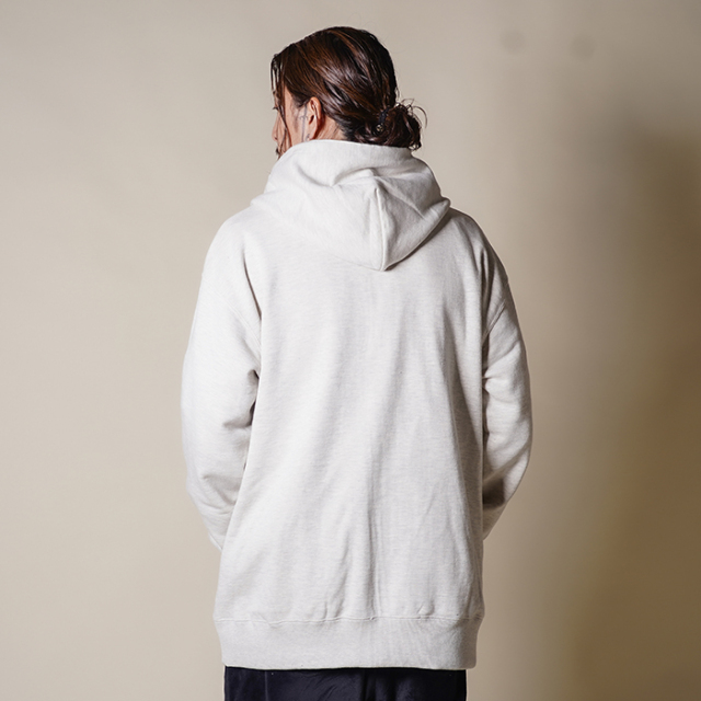 NTC-240201/「Side Logo Sweat Zip Parka / OATMEAL」スウェットジップ 