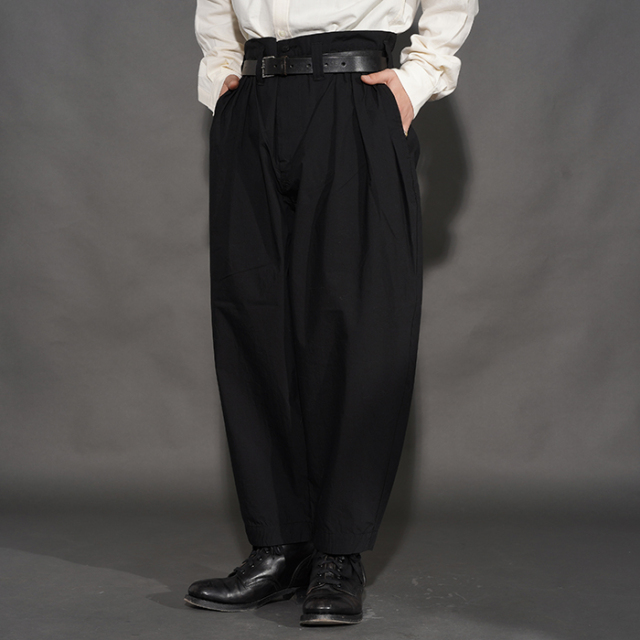 PORTER CLASSIC / ポータークラシック「POPLIN BEBOP PANTS / BLACK
