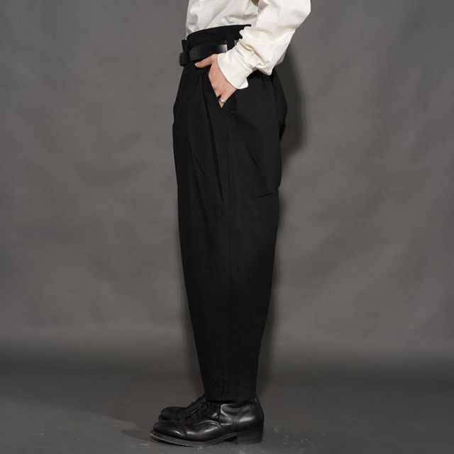 PORTER CLASSIC / ポータークラシック「POPLIN BEBOP PANTS / BLACK