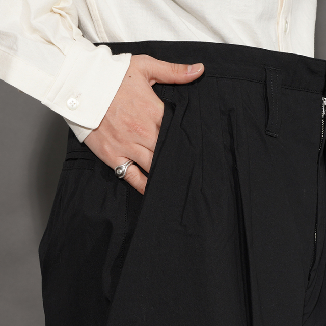 PORTER CLASSIC / ポータークラシック「POPLIN BEBOP PANTS / BLACK