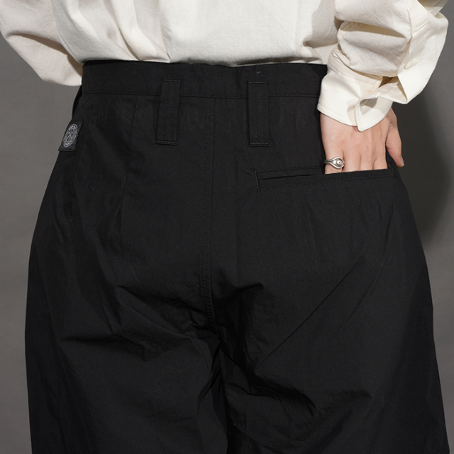 PORTER CLASSIC / ポータークラシック「POPLIN BEBOP PANTS / BLACK