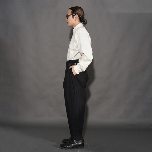 PORTER CLASSIC / ポータークラシック「POPLIN BEBOP PANTS / BLACK