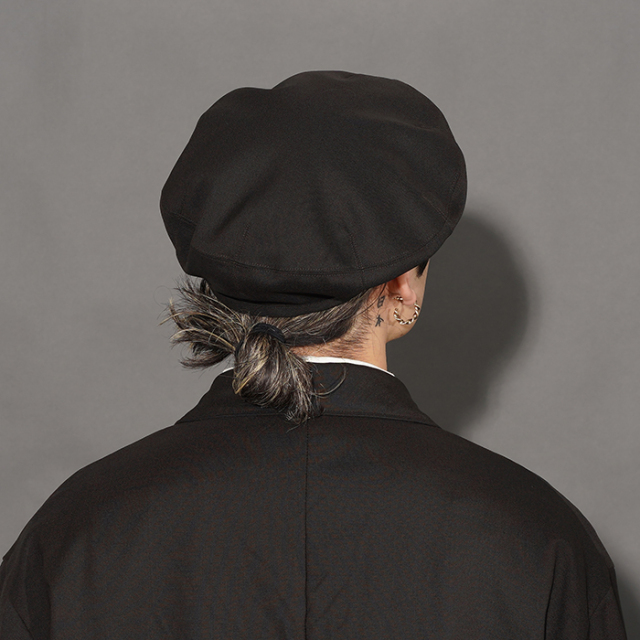 Porter Classic ブラック ベレー帽 Lサイズ PORTER CLASSIC(ポータークラシック) CASHMERE KNIT BERET カシミヤ