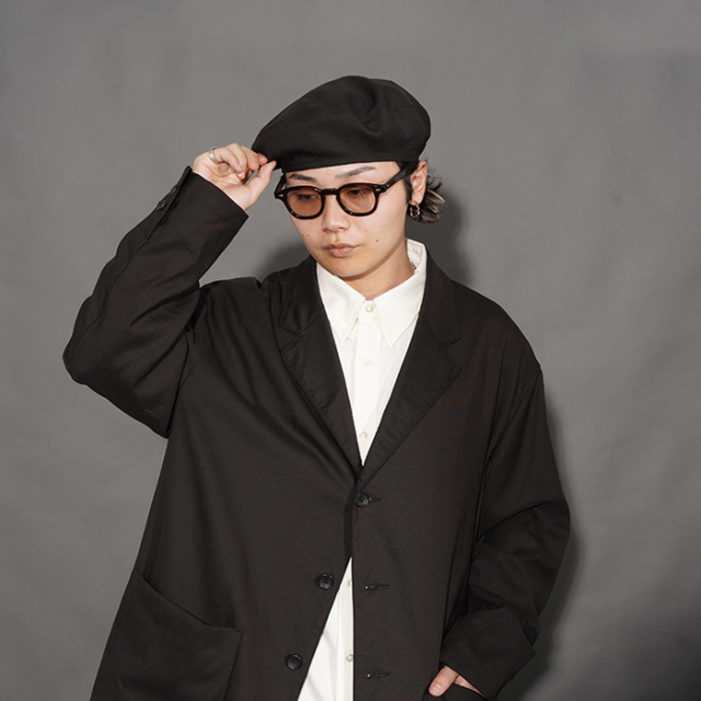 ポータークラシック　ディズニー　コラボベレー帽　XL 未使用品 Porter Classic - LINEN BERET (NAVY) - リネン ベレー帽 （ネイビー