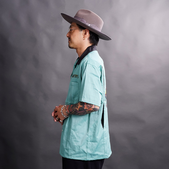 NTS-260401 /「Atomic Bowling S/S Shirts / MINT」ボーリング半袖シャツ