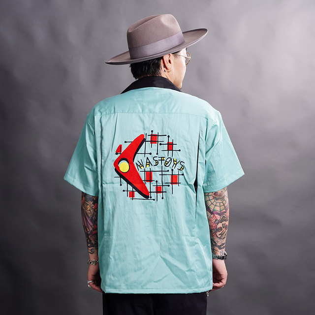 NTS-260401 /「Atomic Bowling S/S Shirts / MINT」ボーリング半袖シャツ