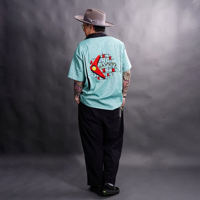 NTS-260401 /「Atomic Bowling S/S Shirts / MINT」ボーリング半袖シャツ