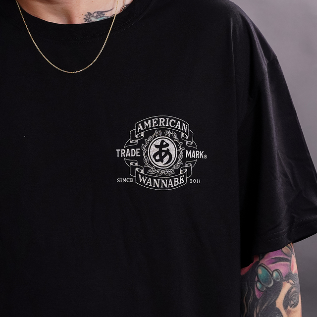 AWTO-260101 /「TRADE MARK S/S TEE / BLACK」プリントS/S Tシャツ