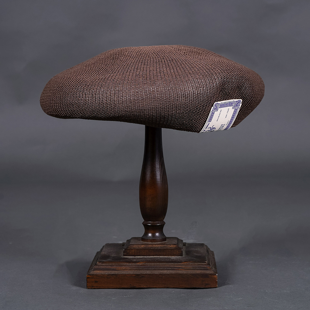 THE H.W.DOG&CO/ザエイチダブリュードッグアンドコー「LOW CROWN KNIT BERET  / BROWN」ベレー帽
