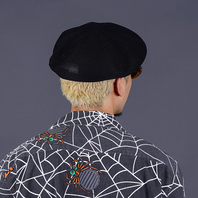 D-01151 /「LOW CROWN KNIT BERET / BLACK」ベレー帽