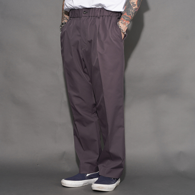 AMERICAN WANNABE/アメリカンワナビー「EASY-WAIST SLACKS / GRAY」イージーウエストスタックス